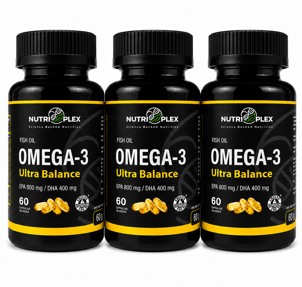 Pack x3 Omega 3 Ultra Balance Nutriplex EPA 800 mg DHA 400 mg
