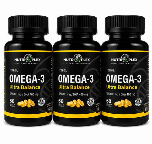Pack x3 Omega 3 Ultra Balance Nutriplex EPA 800 mg DHA 400 mg